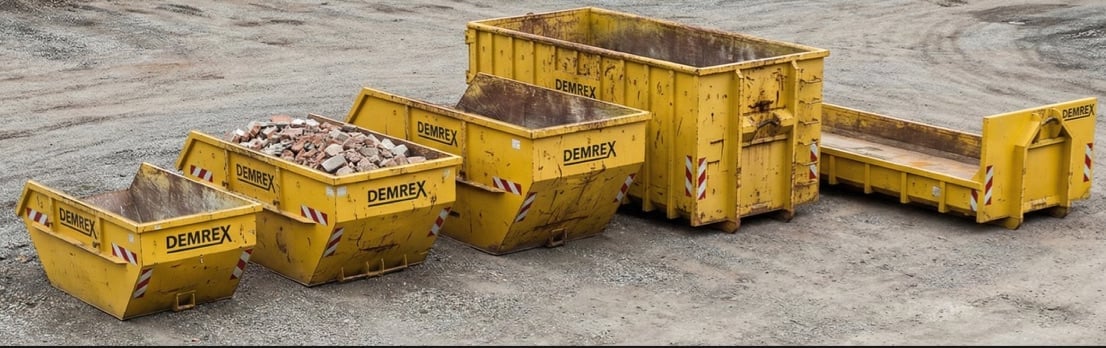 Größenvergleich von Absetzcontainern und Abrollcontainer